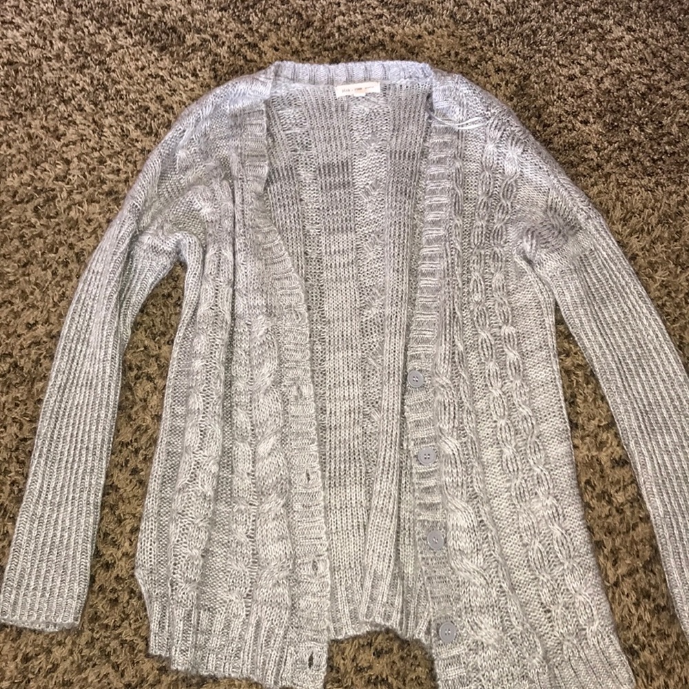 Grey Cardigan.